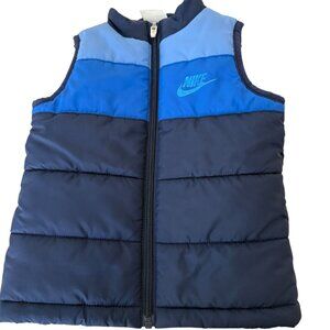 Nike Baby Boys Sleeveless Puffer Vest Toddler Size‎ 3T (2-3 Years) Blue Winter